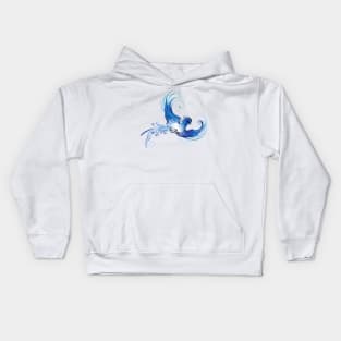 Blue Bird ( The Bird of Happiness ) Kids Hoodie